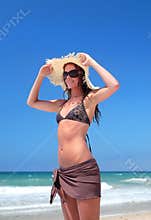Woman in Bikini on beach