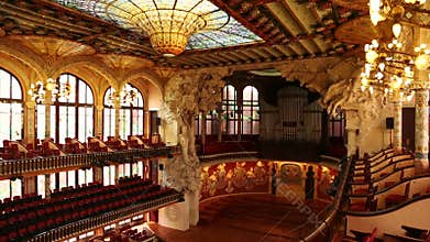 Palau de la Musica Catalana in Barcelona, Spain