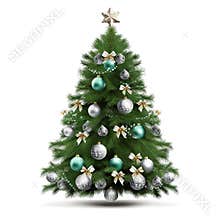 Christmas tree transparent png or isolated