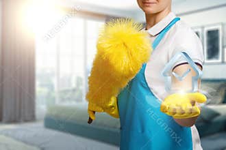 Concept of quality house cleaning