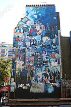 Fitzrovia Mural, Whitfield Gardens, London