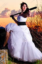 Trash the dress woman