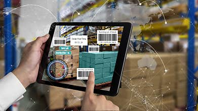 Augmented reality technology system in deft smart warehouse