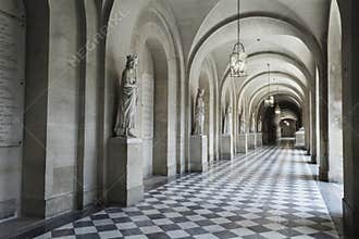 Interior hallway at the Palace