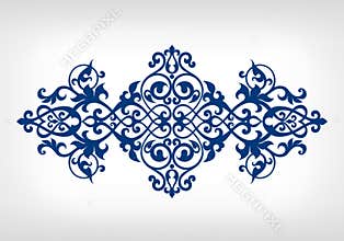 Vector vintage ornament calligraphy frame pattern