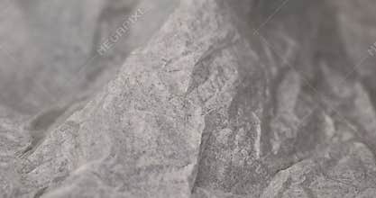 crumpled paper after prolonged use, thin paper made of cellulose as