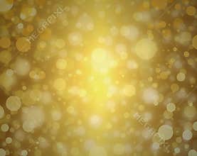 Yellow gold bubble background white Christmas lights blurred background decor elegant celebration design