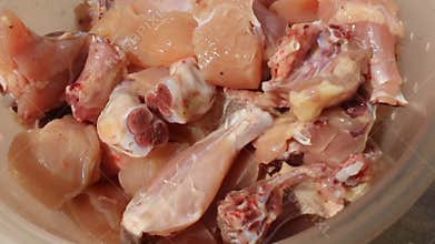 Fresh & Tender: Close-Up Video of Premium Broiler Chicken Meat