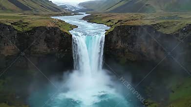 Iceland Waterfall: Majestic Power of Nature