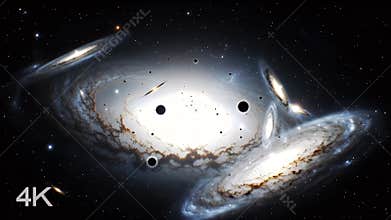 Cosmic Dance: Galaxy Collision in Stunning Detail