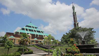 Masjid Raya Batam pyramid mosque, batam island, indonesia