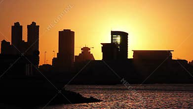 sunset in bahrain