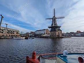 18th century windmill in Haarlem, Netherlands