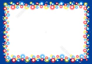 Christmas Lights Border Frame 2