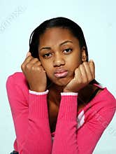 Unhappy teen