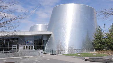The planetarium of Montreal at the Olympic Park - MONTREAL, CANADA - APRIL 20, 2024