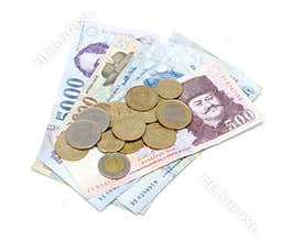 Hungarian Forint Banknotes and Coins
