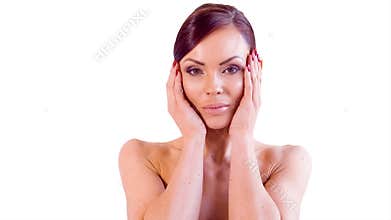 Attractive Caucasian Woman Posing