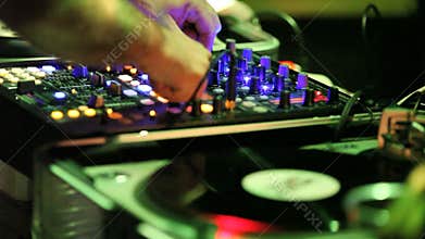 Dj music mixer console