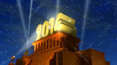 New Year 2014 concept