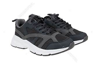 Running sports shoes, isolated on white background. Running shoes, sneaker or trainer. Men\'s athletic shoes. fitness, sport,