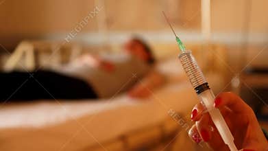 nurse giving an injection