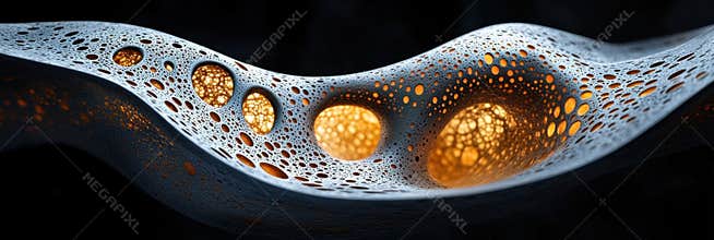 Nanostructured layers detailed textures inspired by nanoscale patterns in biomaterials