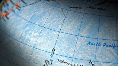 United State of America. Terrestrial Globe.