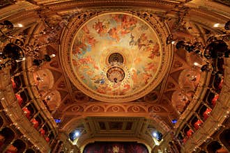 Hungarian State Opera (Magyar Allami Operahaz), a venue with ceiling frescoes