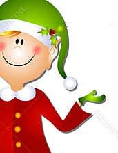 Christmas Santa Elf Clip Art 3
