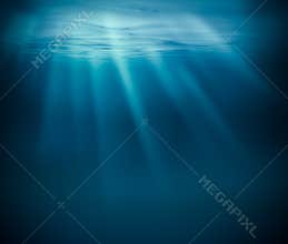 Sea deep or ocean underwater