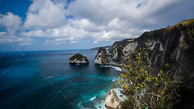 Panoramic Ocean View From Rugged Limestone Coast