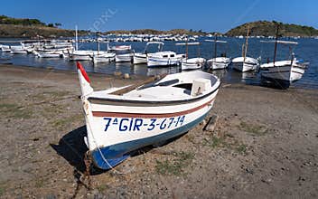 Traditional Fishing Boat in Portlligat Spain