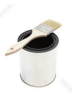 Paint brush and bucket