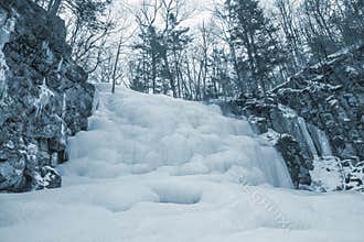 Frozen waterfall