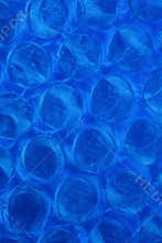 Bubble wrap in blue light
