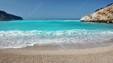 Lefkada Coastline near Porto Katsiki beach, Greece