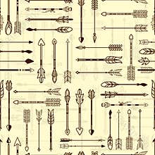 American Indian Arrows Patterns for Background