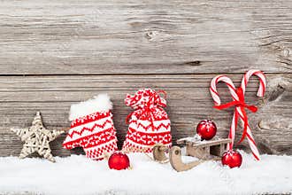 Christmas decoration with xmas canes