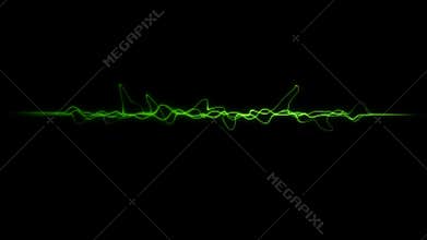 Green color dynamic lines modern abstract