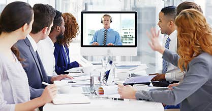 Business people having a conference call in meeting