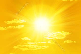 Shining Yellow Sun Sky