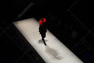 Models on the catwalk during the fashion show