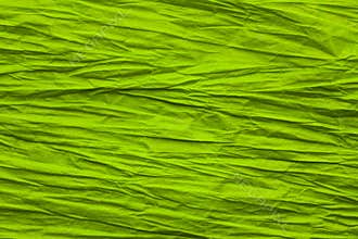 Abstract Paper Crumple Background, Rough Crease Green Texture