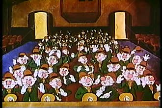 Audience cheering in theater