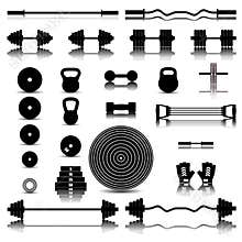 Sports equipment, vector illustration.