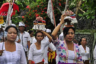 Balinese spiritual ceremony ritual