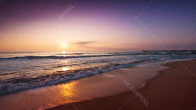 Sunrise over sea video