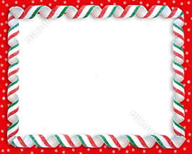 Christmas Candy Frame Border