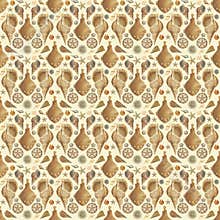 Sea theme seamless pattern wallpaper